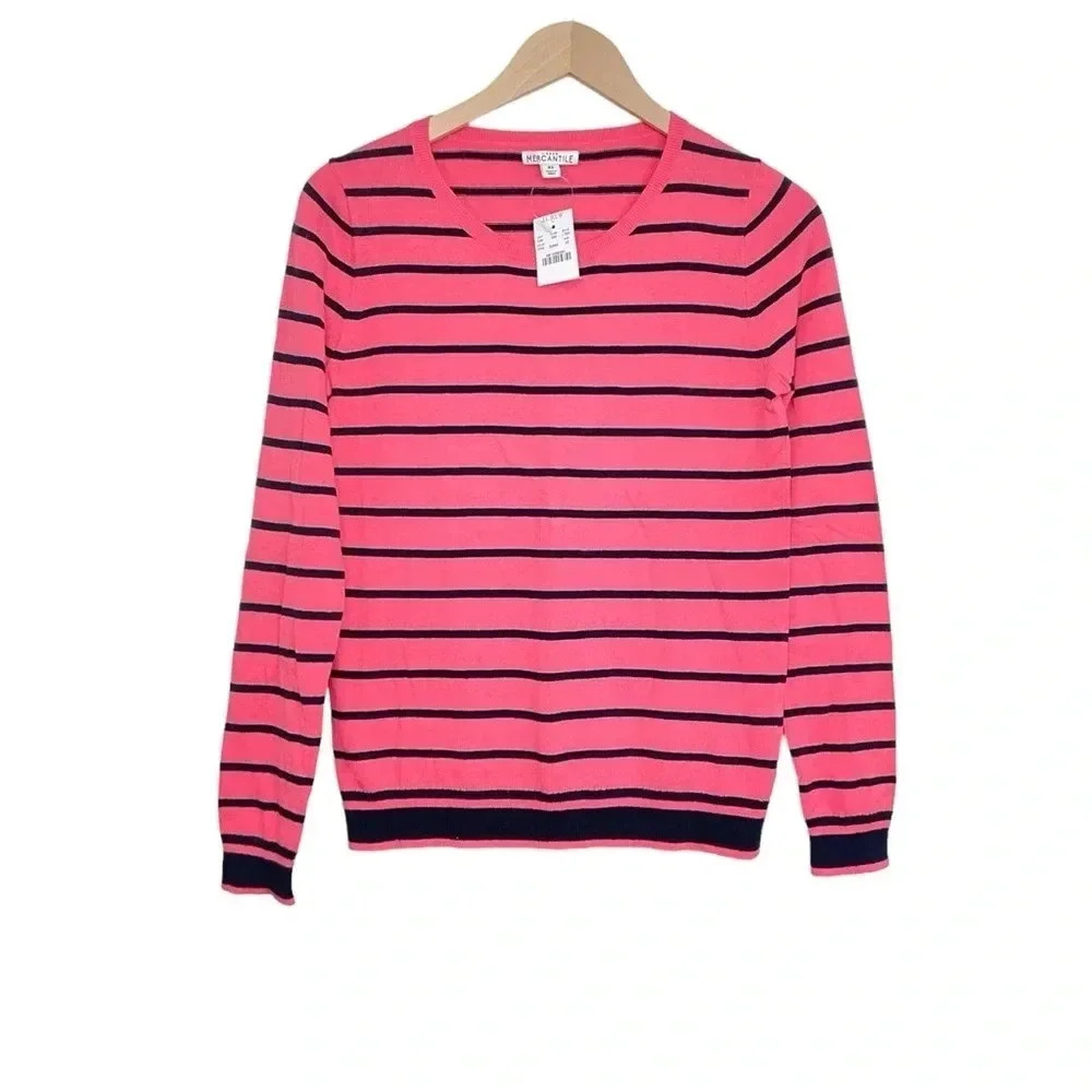 J. Crew Peyton Mixed Stripe Crewneck Sweater XS